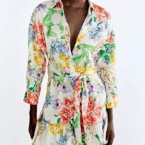 Never Been Worn - Printed Mini Dress from Zara